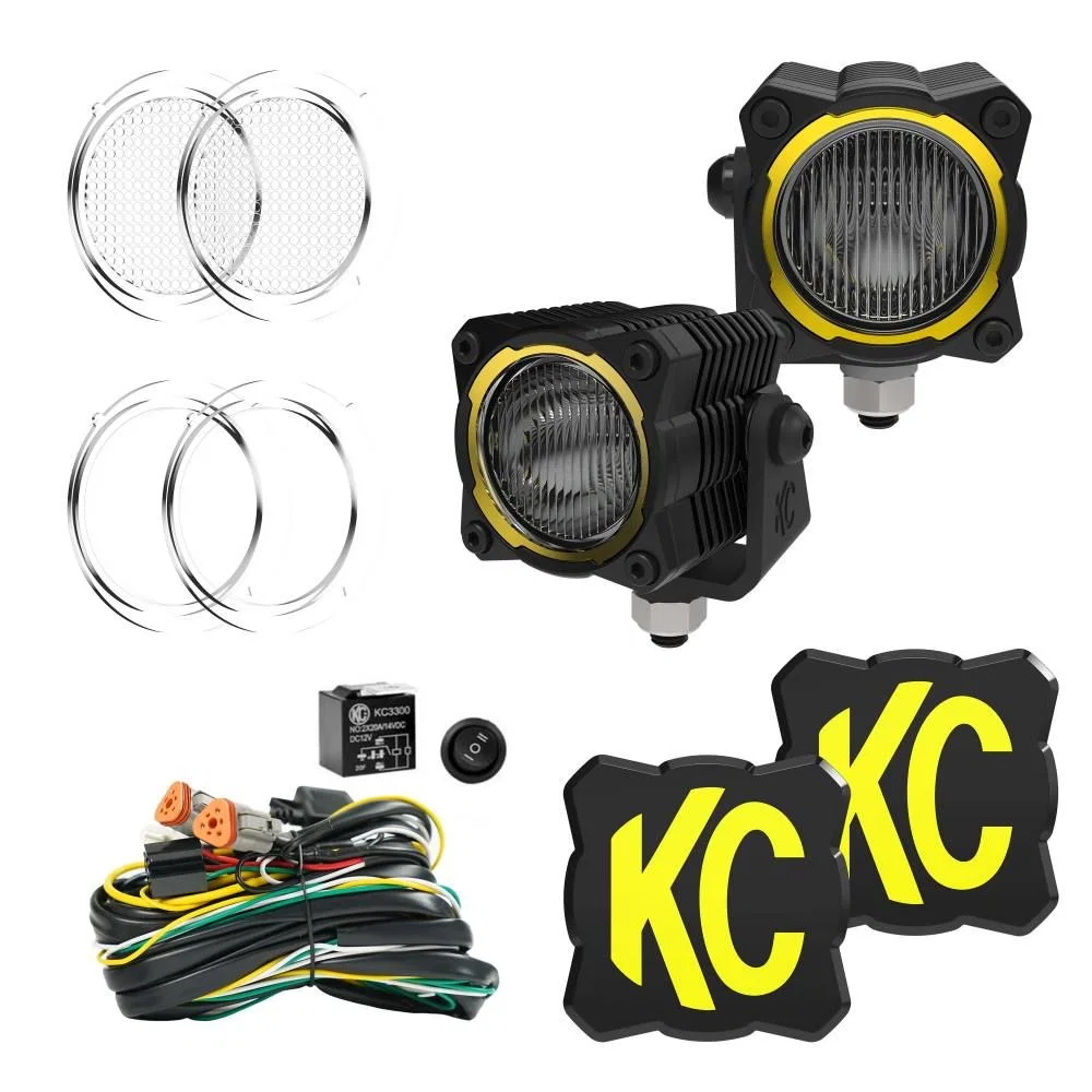 0265 – KC HILITE Driving/ Fog Light, LED Bulb 10 Watt Flood Light/ 46 Watt Spot Light 0.83 AMP Flood Light AMP Draw/ ...